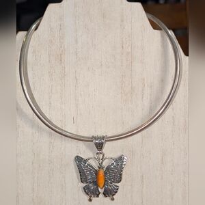 Sterling Silver Torque Collar Necklace
